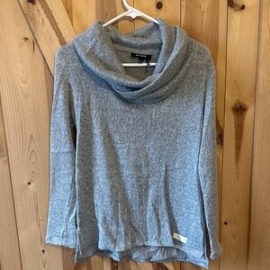 DKNY Heather Gray Cowl Neck Sweater